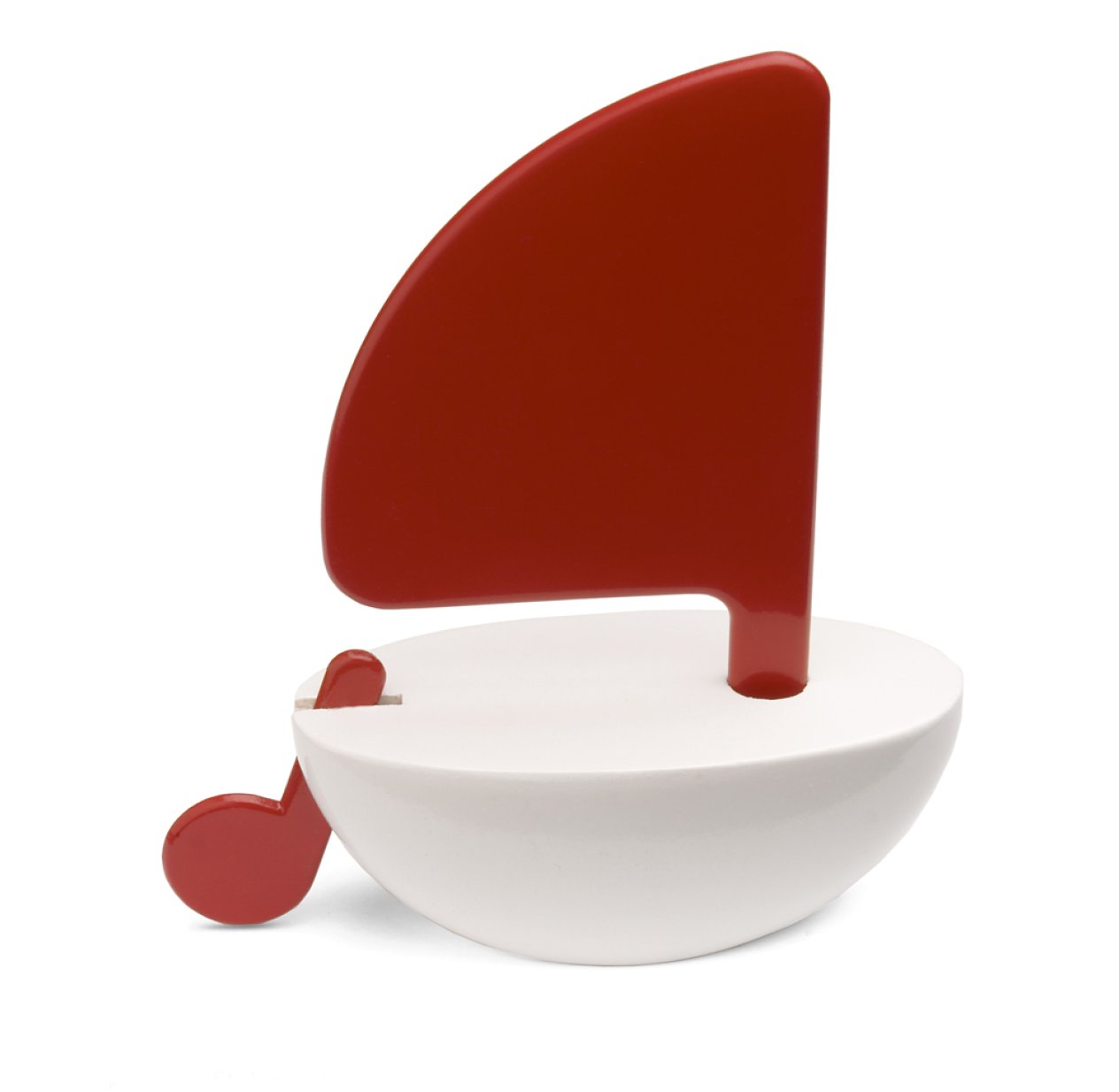 Bateau à voile rouge